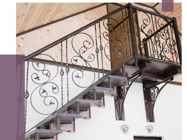 Кованые лестницы в Ахтубинске от 80769 руб. под ключ