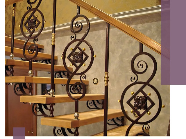 Изготовление кованых лестниц под ключ в Ахтубинске