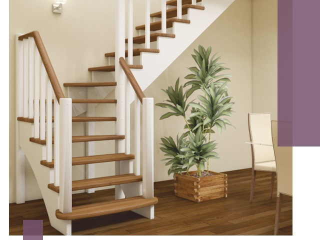 Г-образные лестницы под ключ в Ахтубинске — изготовление и монтаж