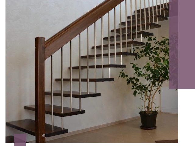 Лестницы на больцах под ключ в Ахтубинске – изготовление и монтаж