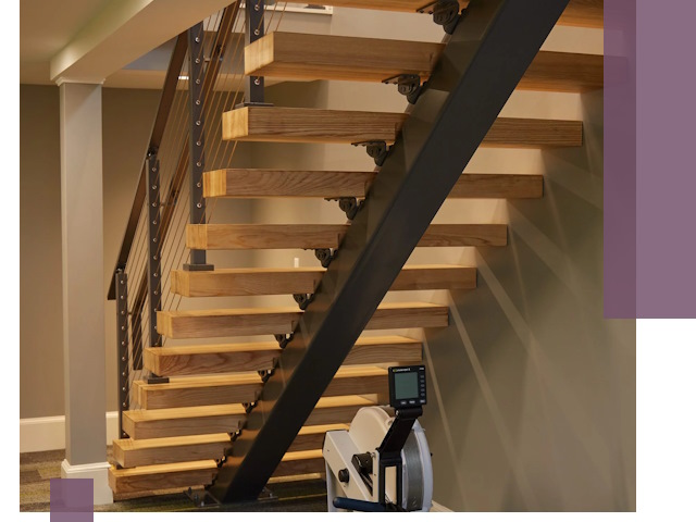 Лестницы на монокосоурах под ключ в Ахтубинске - изготовление и монтаж