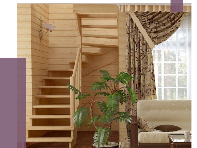 Лестницы для дачи в Ахтубинске от 76886 руб.  | ПРОЛЁТ-Хтб