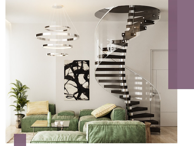 Лестницы для двухуровневой квартиры в Ахтубинске — изготовление и монтаж