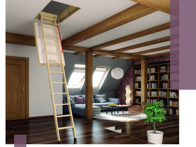 Чердачные лестницы под ключ в Ахтубинске: изготовление и монтаж