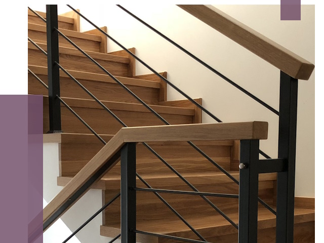 Обшивка металлической лестницы деревом в Ахтубинске от 4401 руб.