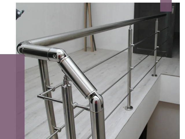 Перила из нержавеющей стали в Ахтубинске от 9112 руб. под ключ | ПРОЛЁТ-Хтб