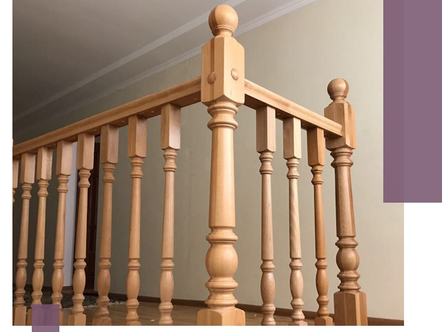 Деревянные перила на заказ в Ахтубинске: монтаж и изготовление