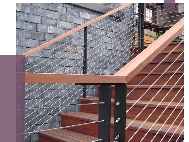 Тросовые перила под ключ в Ахтубинске от 7870 руб. 