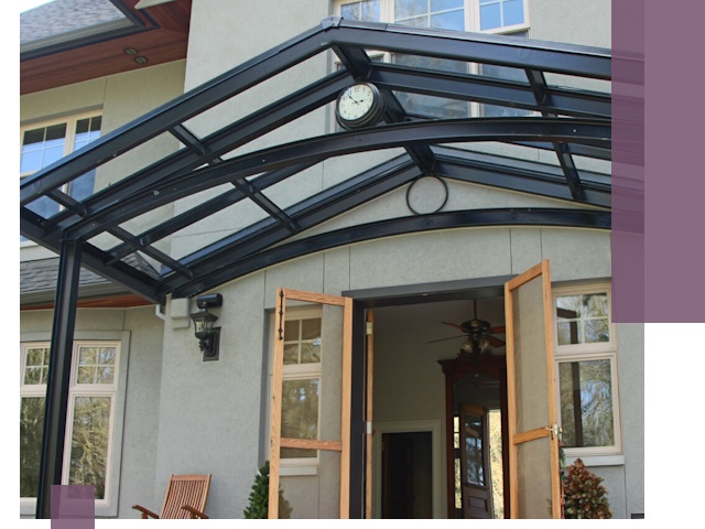 Изготовление и монтаж навесов и козырьков в Ахтубинске