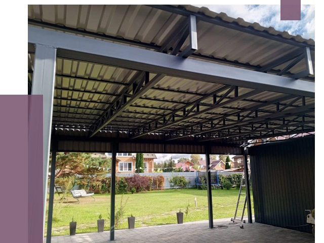 Монтаж навесов в Ахтубинске от 7456 руб. — установка навеса | ПРОЛЁТ-Хтб