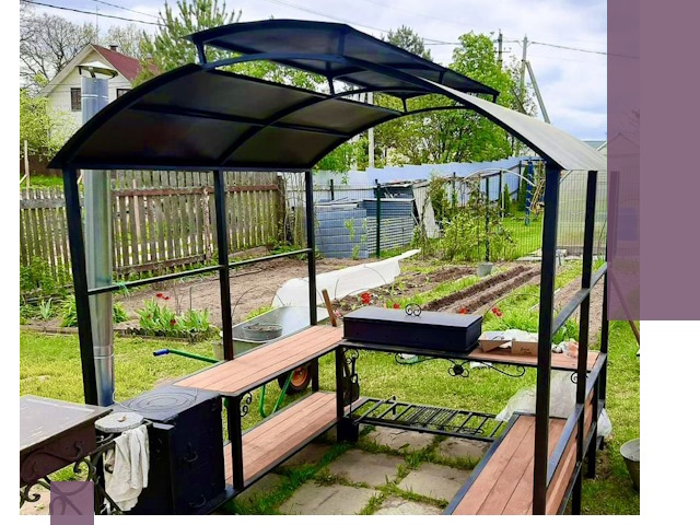 Навесы для барбекю в Ахтубинске: изготовление, монтаж и демонтаж