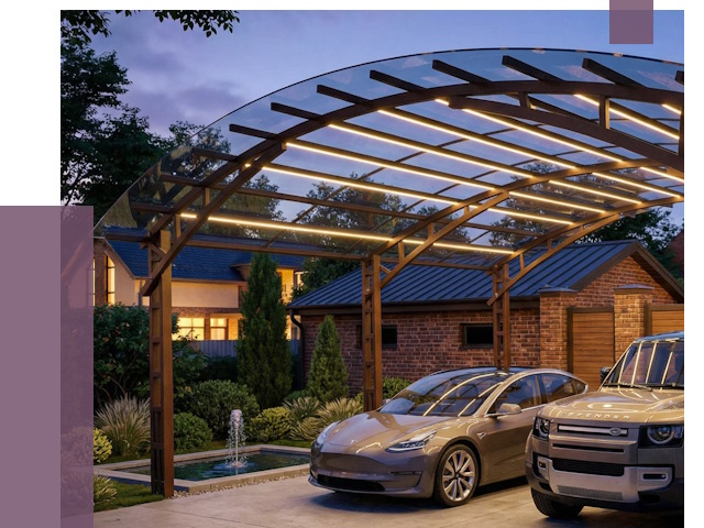 Металлические навесы в Ахтубинске от 12840 руб. под ключ — ПРОЛЁТ-Хтб