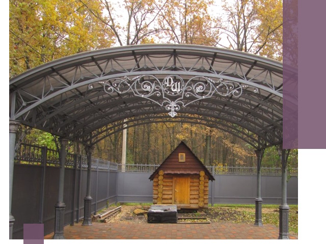 Кованые навесы премиум-класса под заказ в Ахтубинске