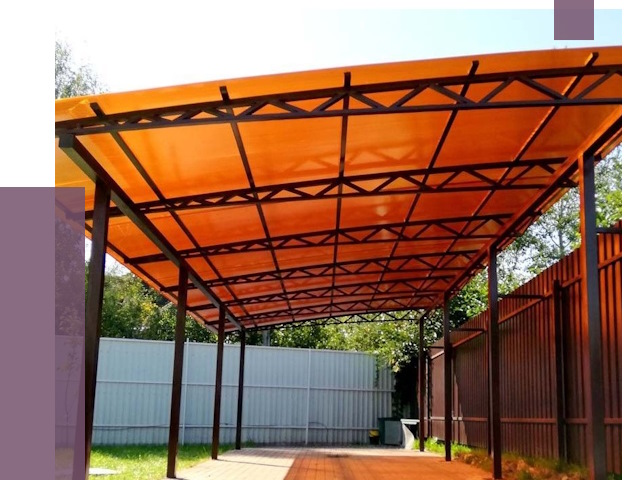 Односкатные навесы под ключ в Ахтубинске от 13306 руб. 