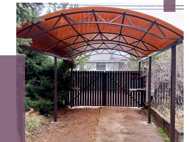 Арочные навесы в Ахтубинске от 12892 руб. — изготовление и монтаж | ПРОЛЁТ-Хтб