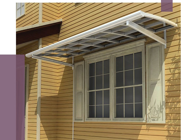 Козырьки над окнами в Ахтубинске от 7714 руб. — монтаж, покупки | ПРОЛЁТ-Хтб