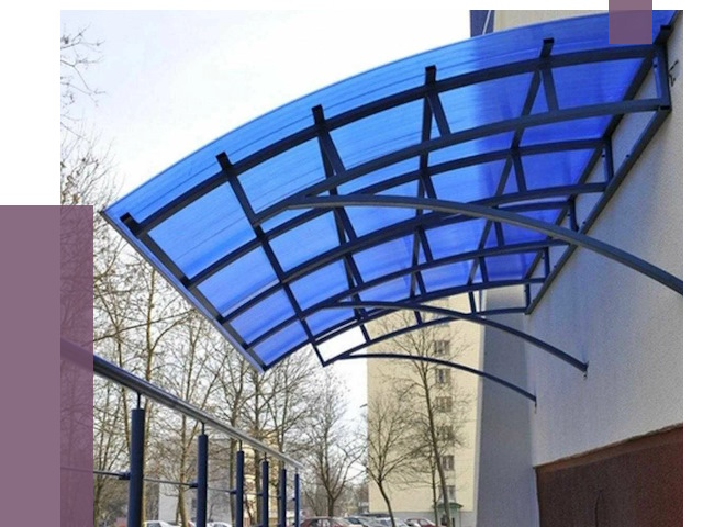 Козырьки из поликарбоната в Ахтубинске от 4349 руб. под ключ | ПРОЛЁТ-Хтб