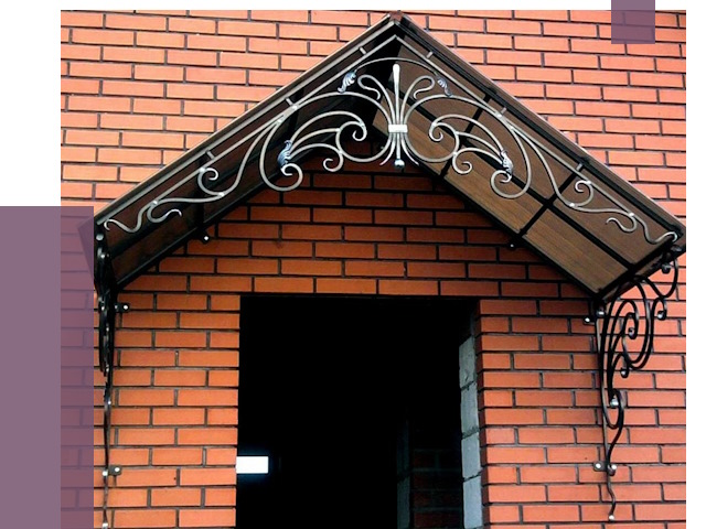 Металлические козырьки в Ахтубинске от 10821 руб. 