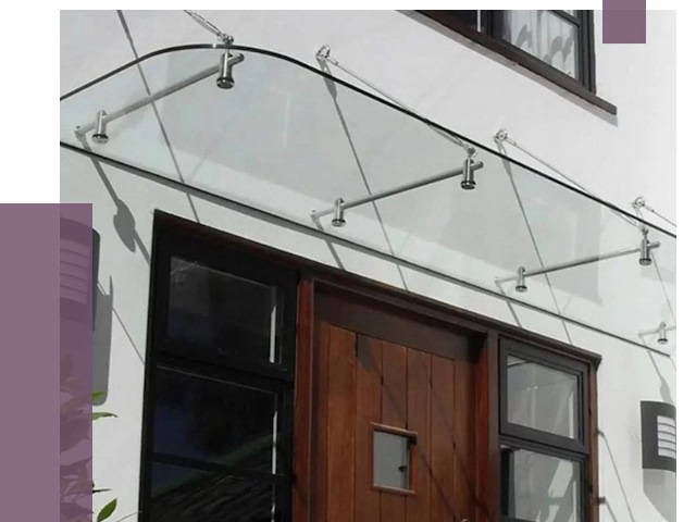 Стеклянные козырьки в Ахтубинске от 19157 руб. | ПРОЛЁТ-Хтб