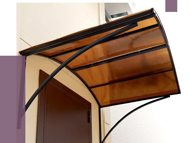 Недорогие козырьки в Ахтубинске от 7683 руб.  | ПРОЛЁТ-Хтб