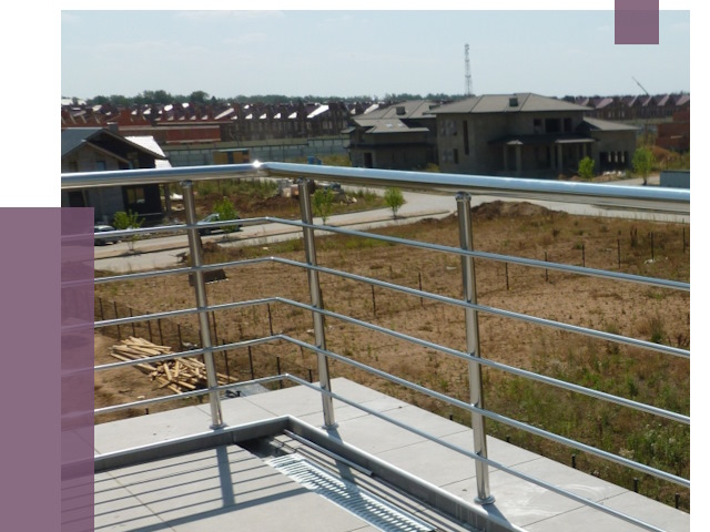 Парапеты из нержавеющей стали в Ахтубинске от 8077 руб. за м² | ПРОЛЁТ-Хтб