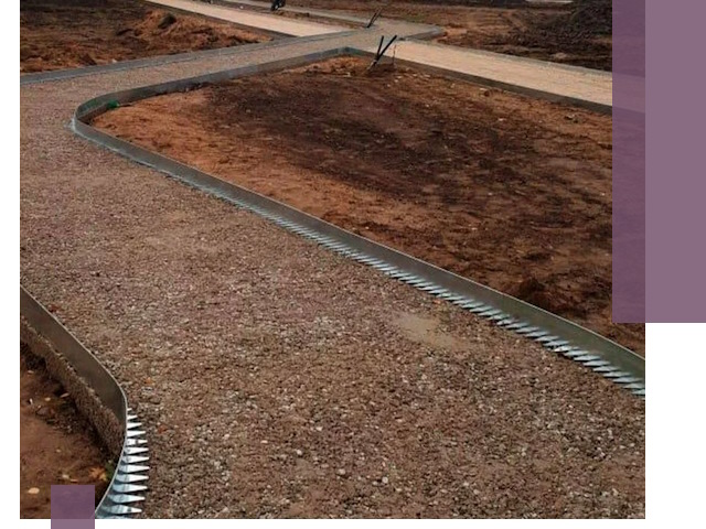 Металлические бордюры под ключ в Ахтубинске — изготовление и монтаж