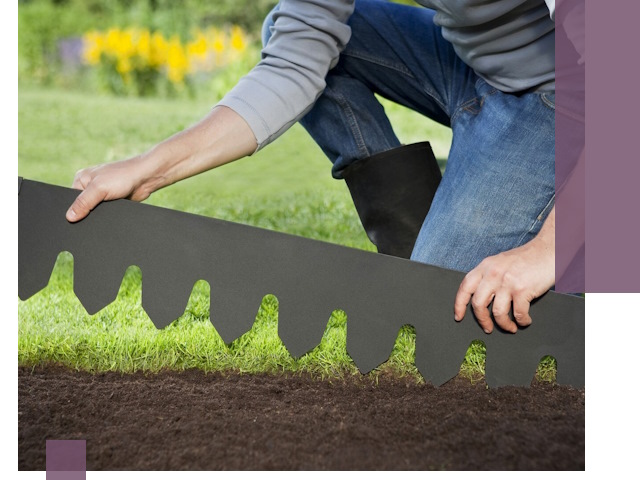 Металлические бордюры для газона в Ахтубинске — изготовление и монтаж